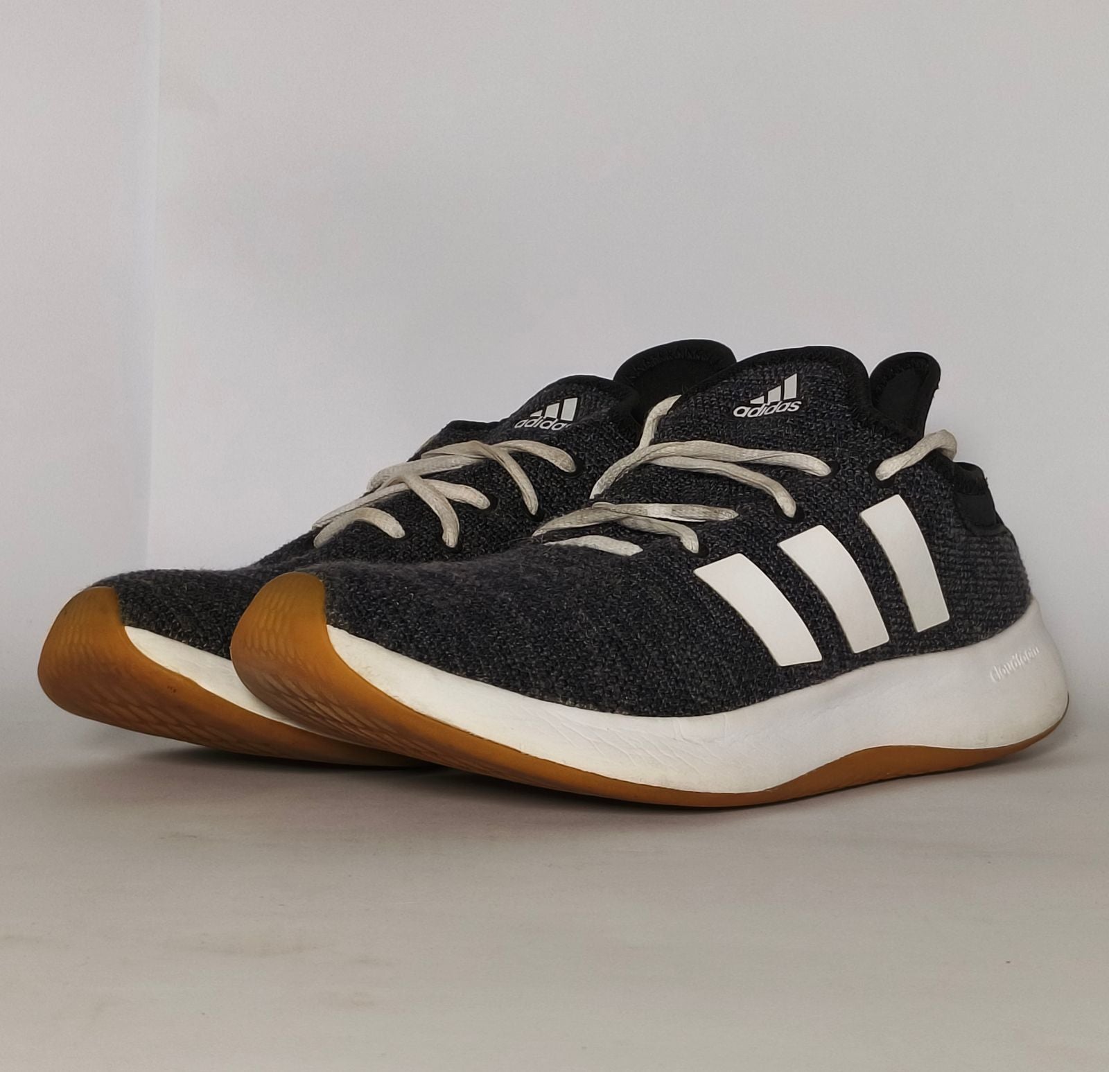 Adidas-Cloudfoam-Pure-Womens-Sneakers-Grey-White-US-11
