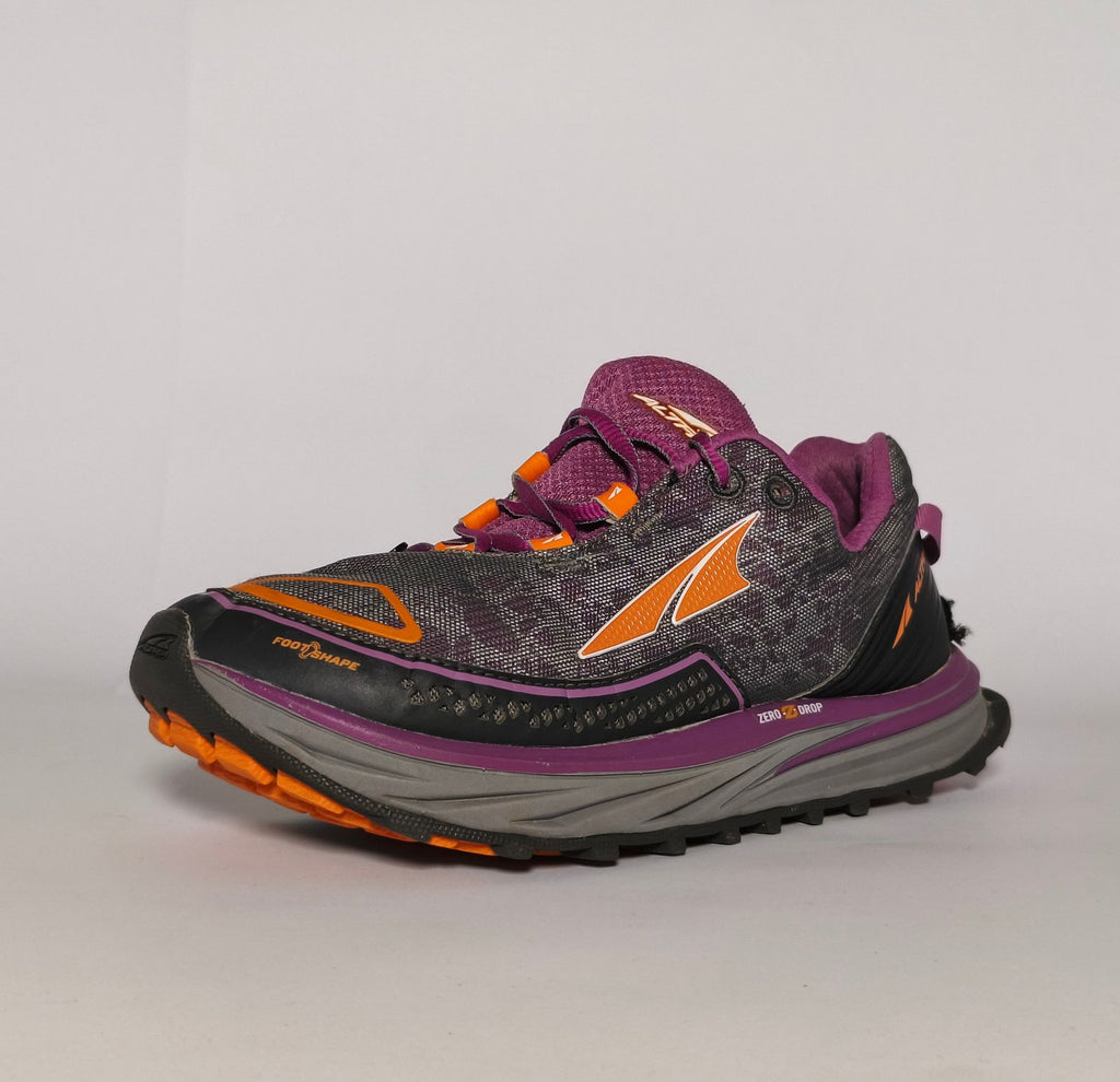 Altra Zero Drop Trail Shoes Purple Orange US 7.5 EUR 38.5 Condition 8
