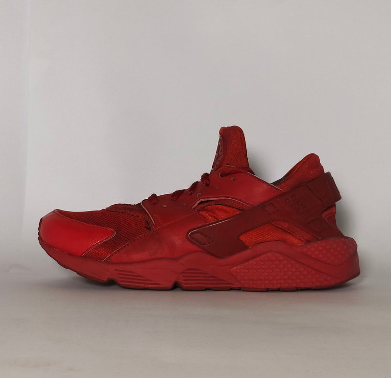 Nike-Air-Huarache-Triple-Red-Unisex-Sneaker-Side-Profile