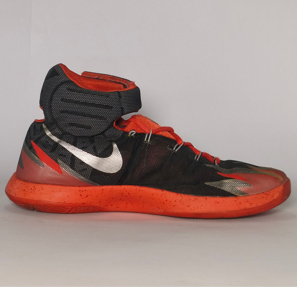 Black and Orange High-Top Basketball Sneakers Size US 10 EUR 44