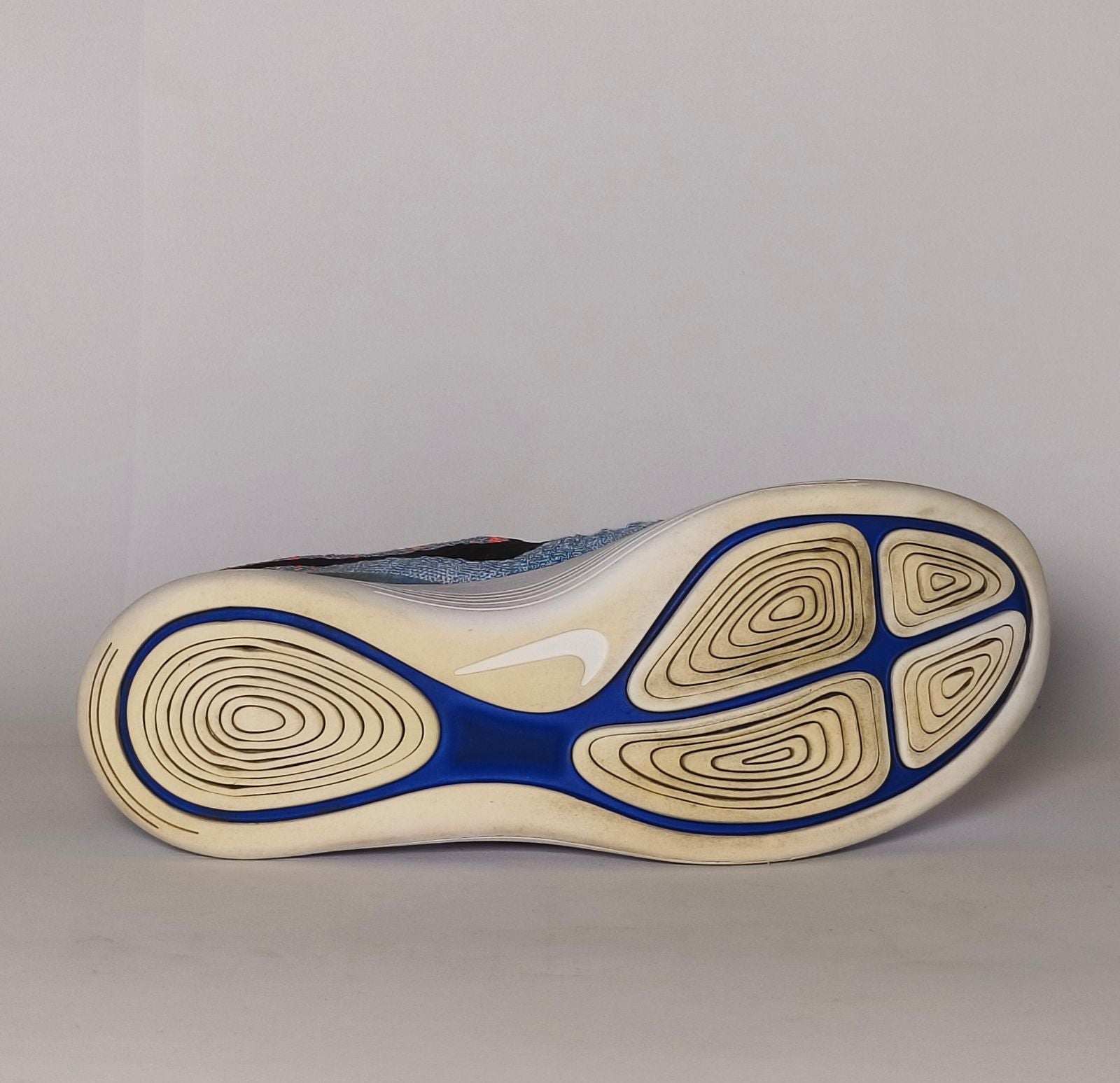 Nike Lunarepic Flyknit Orange Blue Sneakers US 10.5 EUR 41 Condition 9/10