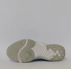 white Nike Renew In-Season TR 10 training shoes featuring a breathable mesh upper and silver Nike Swoosh.