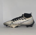 silver and black Nike Mercurial Superfly Academy soccer cleat featuring a Dynamic Fit ankle collar and a specialized multi-ground outsole.