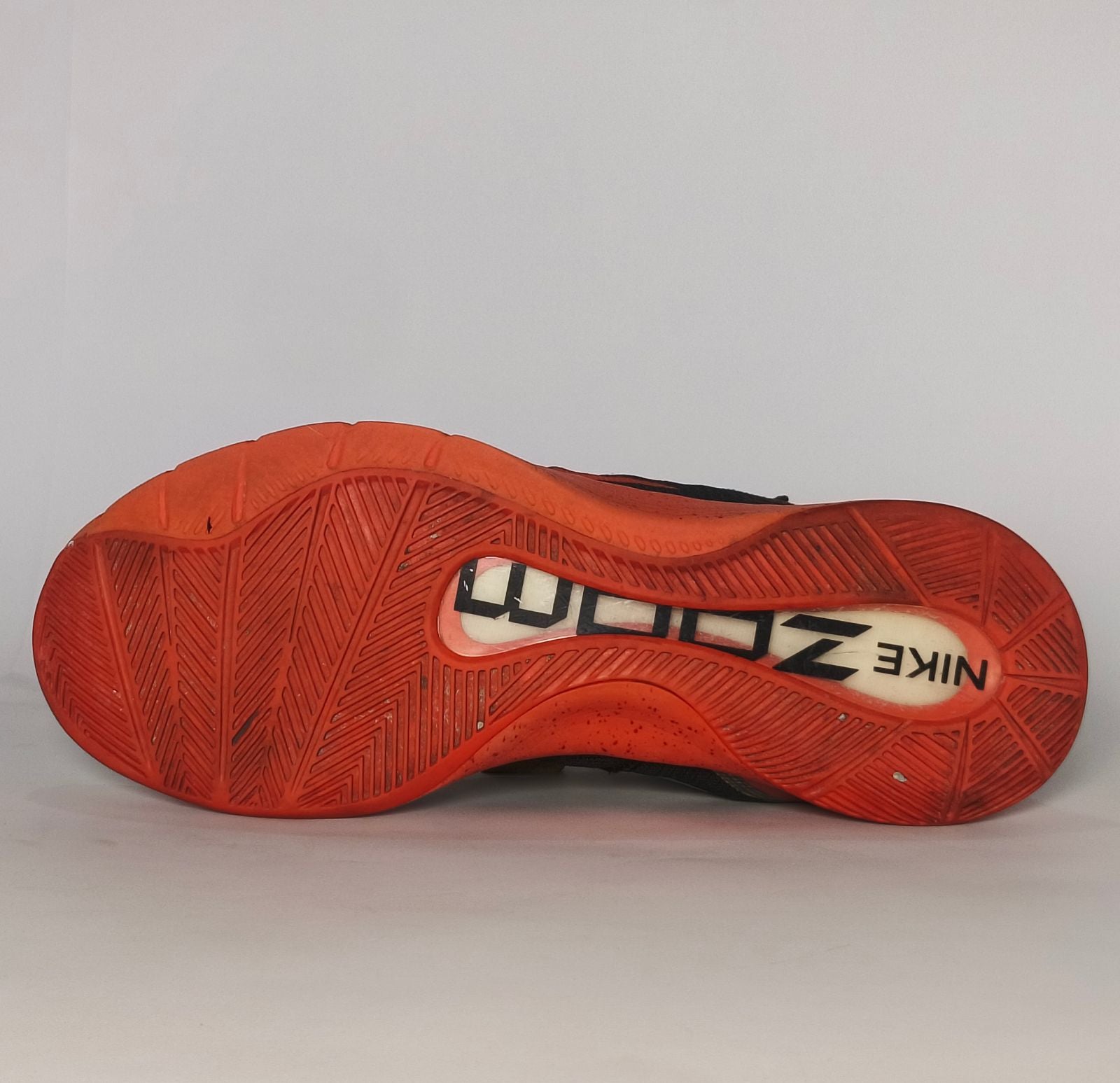 Black and Orange High-Top Basketball Sneakers Size US 10 EUR 44