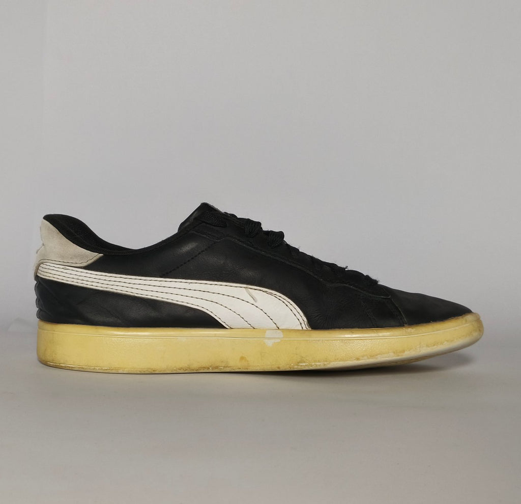 Puma Black White Court Shoes US 7 EUR 39 Condition 7