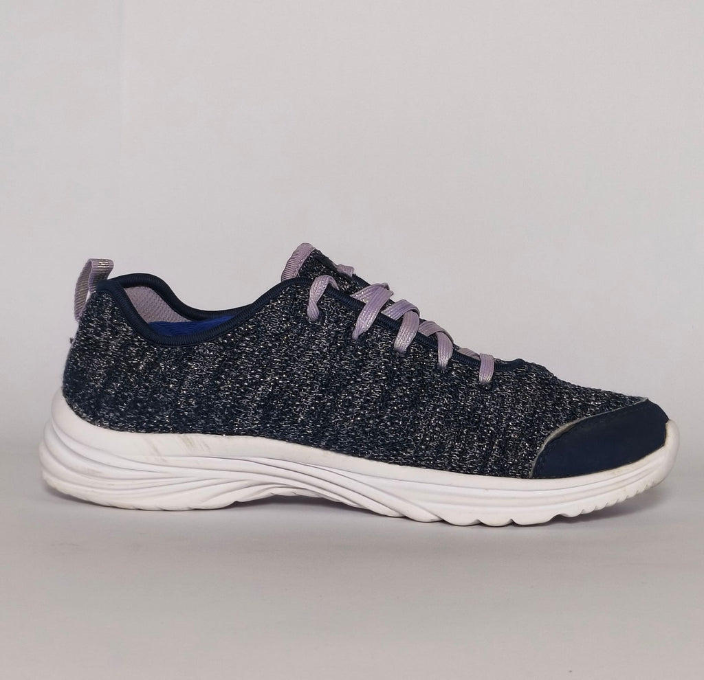 Skechers Glitter Knit Walking Sneakers Size US 6 EUR 38