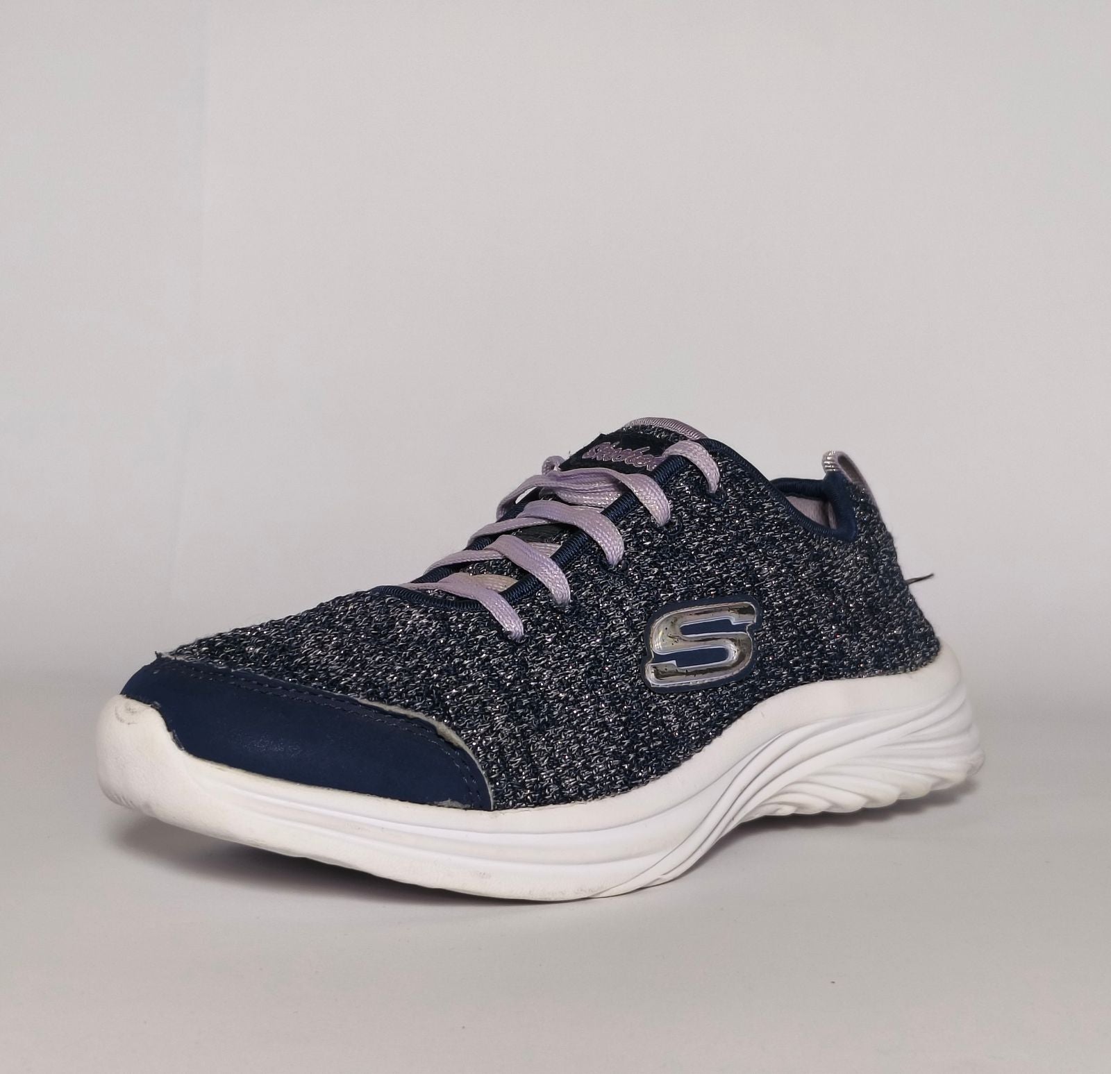 Skechers Glitter Knit Walking Sneakers Size US 6 EUR 38
