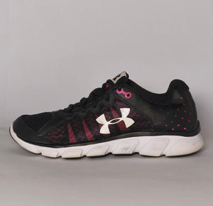 Under Armour Micro G Assert Women’s Running Sneakers Black Pink US 7.5 EUR 39.5