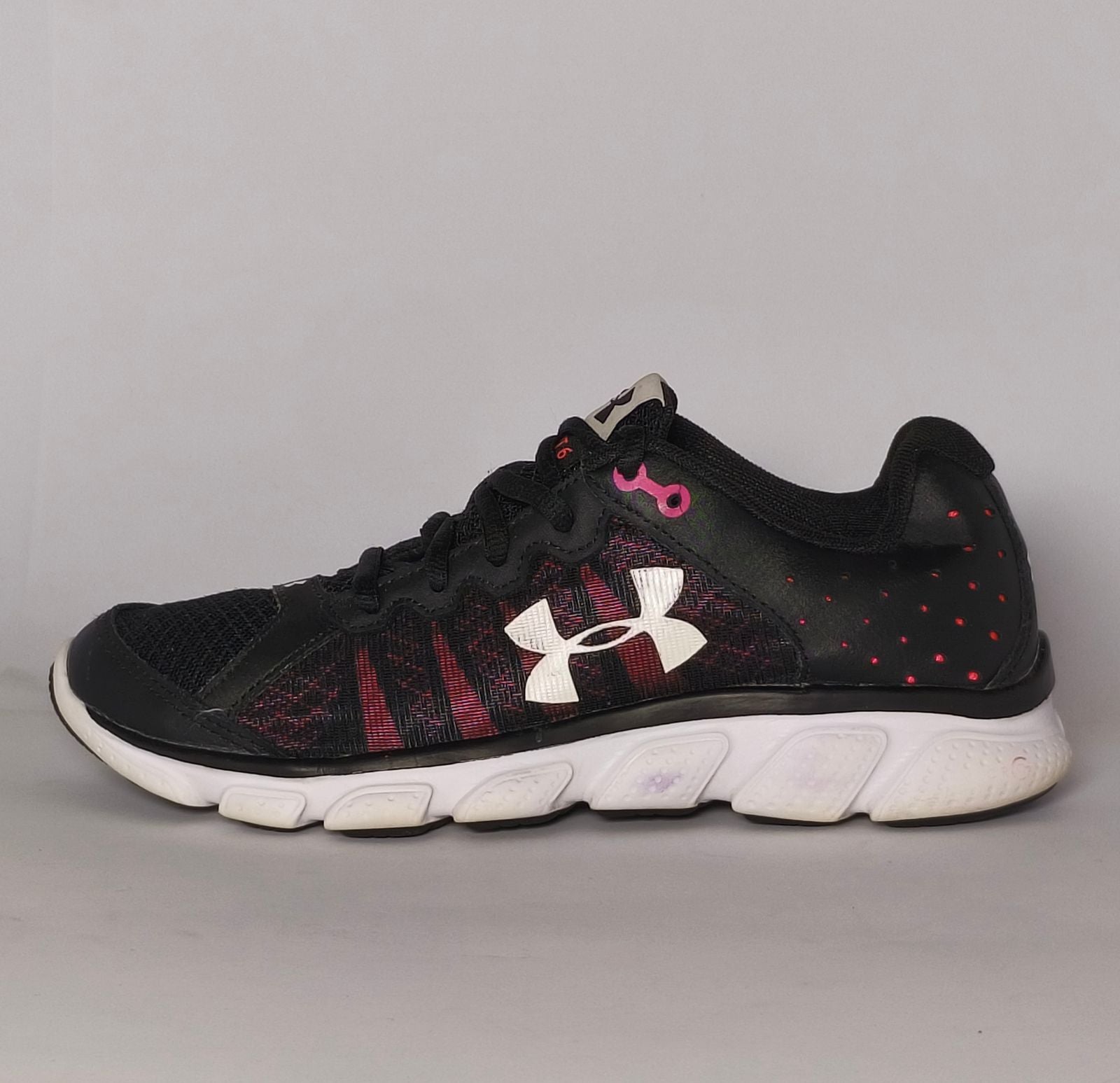 Under Armour Micro G Assert Women’s Running Sneakers Black Pink US 7.5 EUR 39.5
