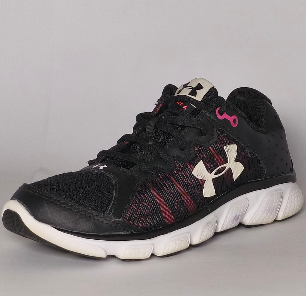 Under Armour Micro G Assert Women’s Running Sneakers Black Pink US 7.5 EUR 39.5