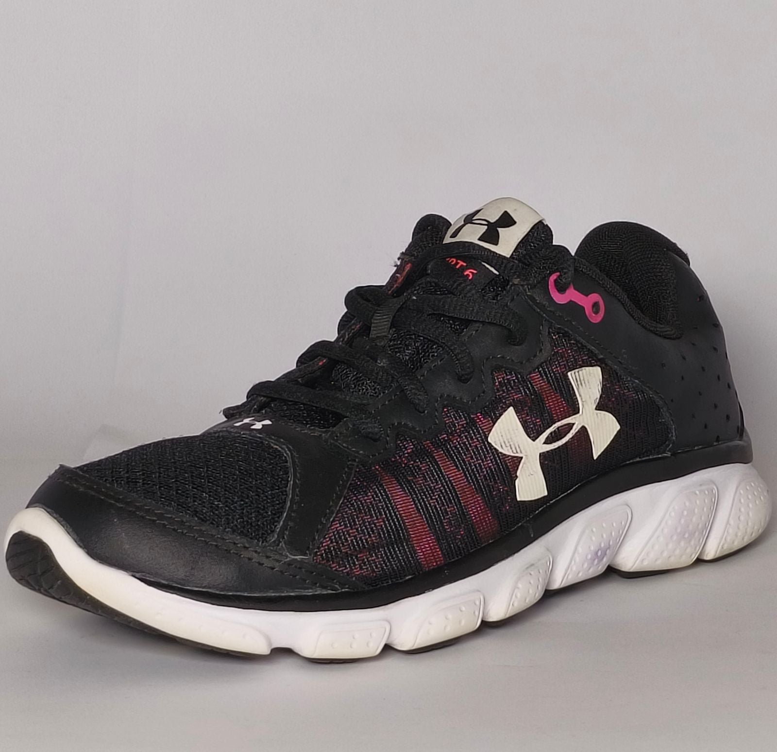 Under Armour Micro G Assert Women’s Running Sneakers Black Pink US 7.5 EUR 39.5
