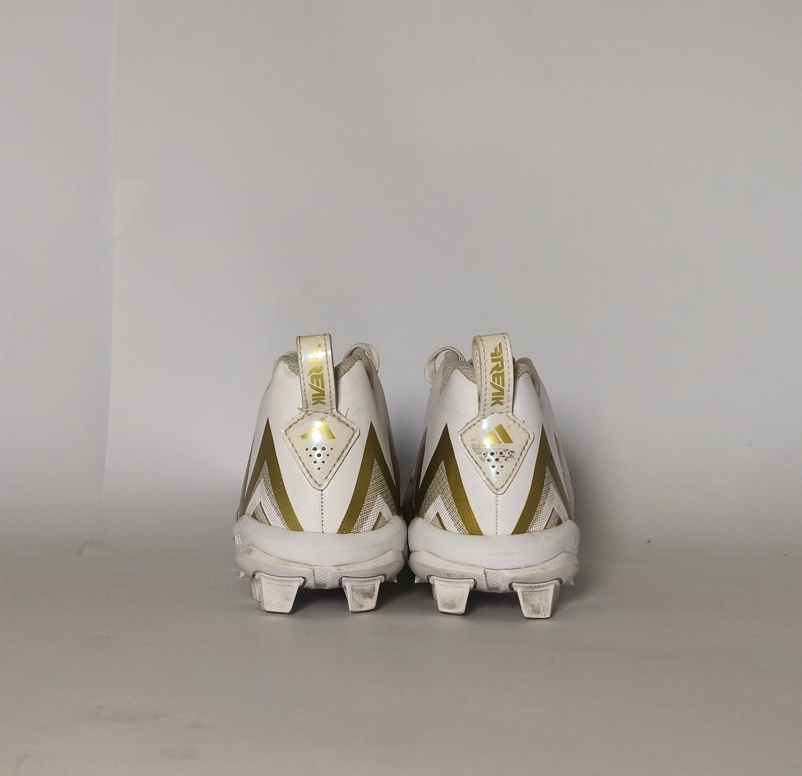 White-Gold-Adidas-Freak-Spark-Football-Cleats-Condition-9